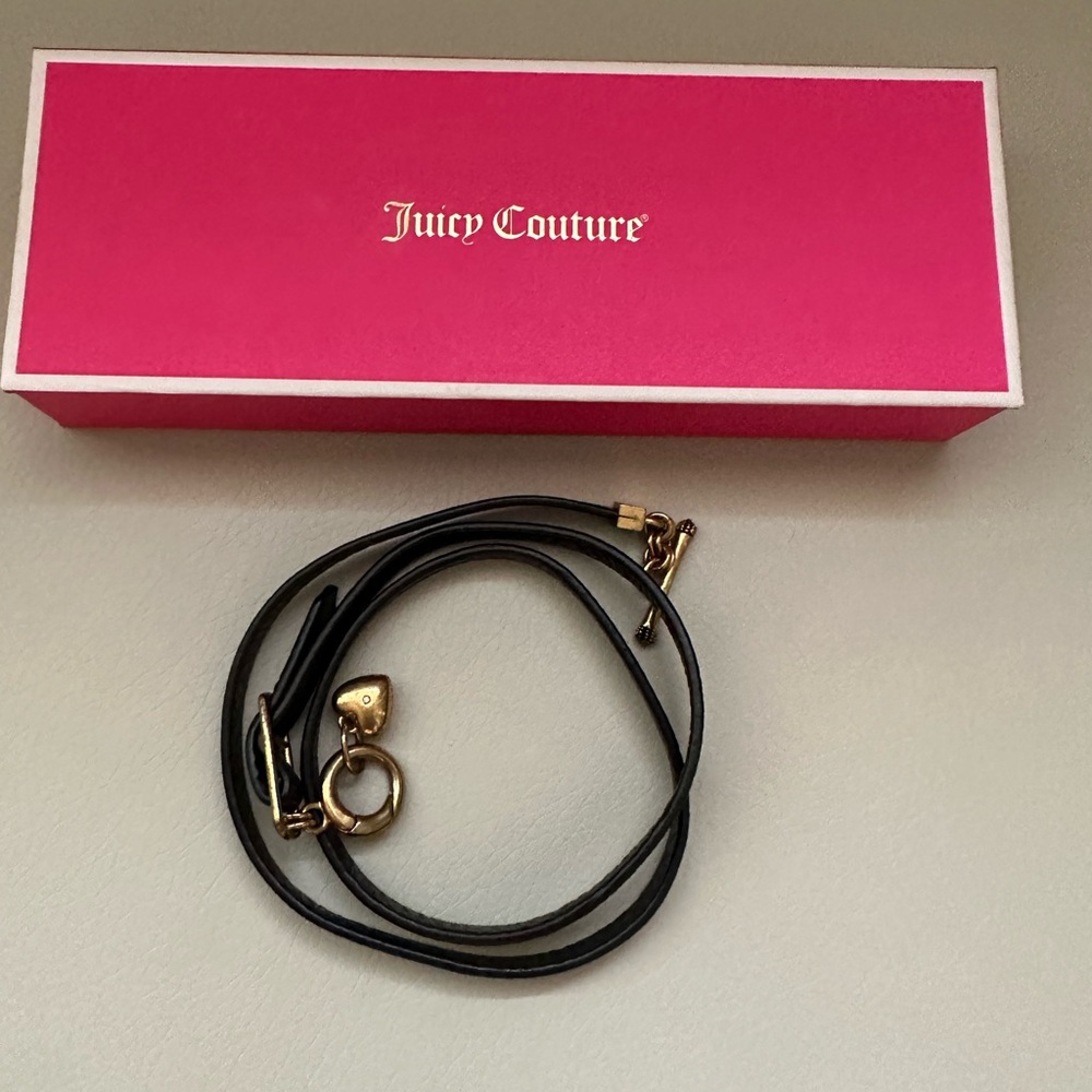 Juicy Couture leather bracelet